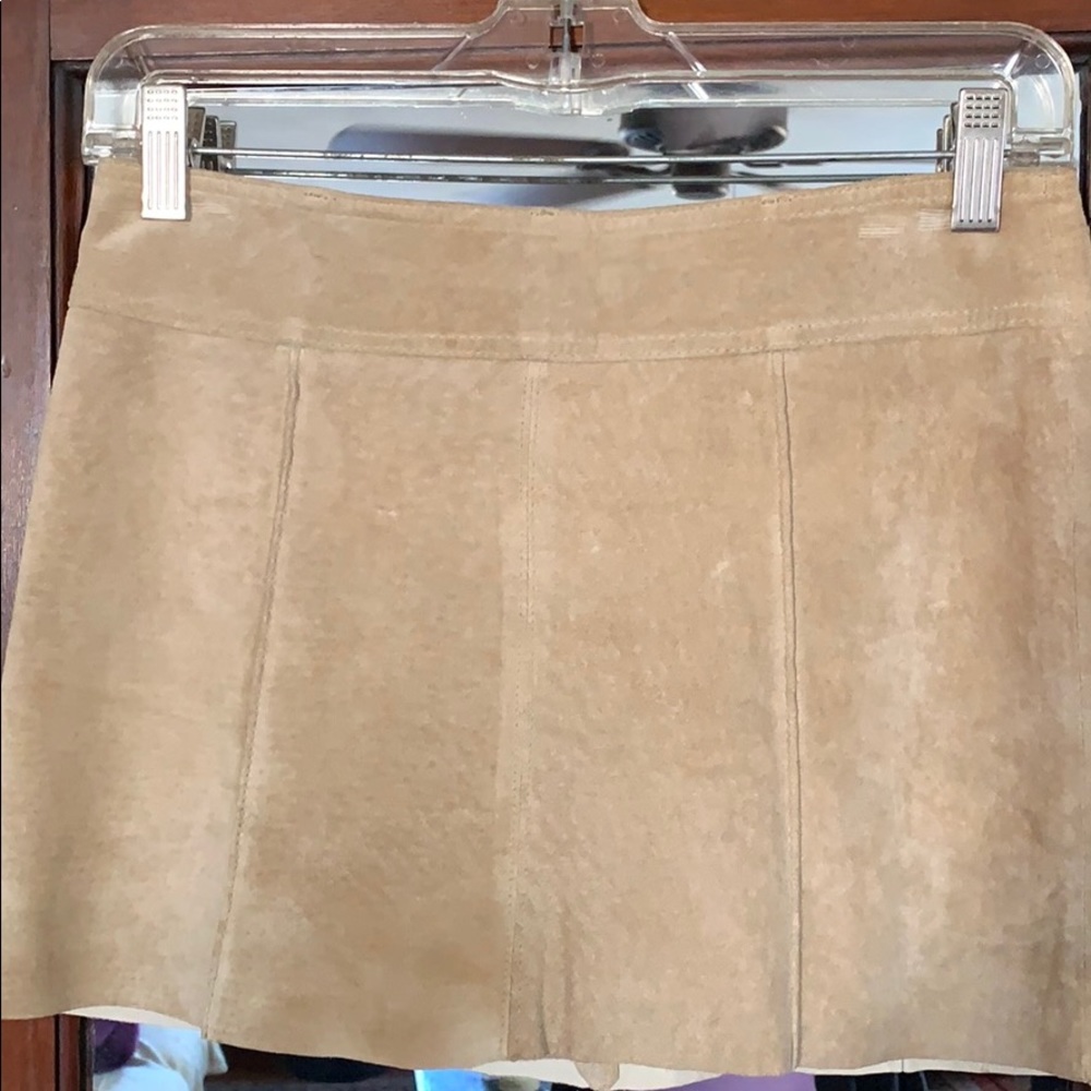 Arden B suede skirt